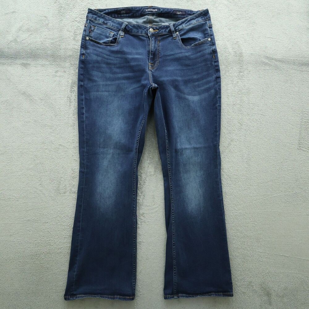 VIGOSS Jeans Women's Size 14/32 Blue Mid-Rise Classic Jagger Bootcut 30" Inseam